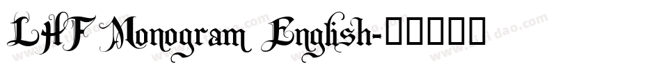 LHF Monogram English字体转换